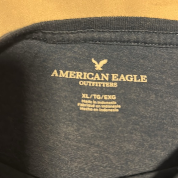 American Eagle Outfitters Men's Graphic Tee in Blue Size XL - Picture 2 of 4